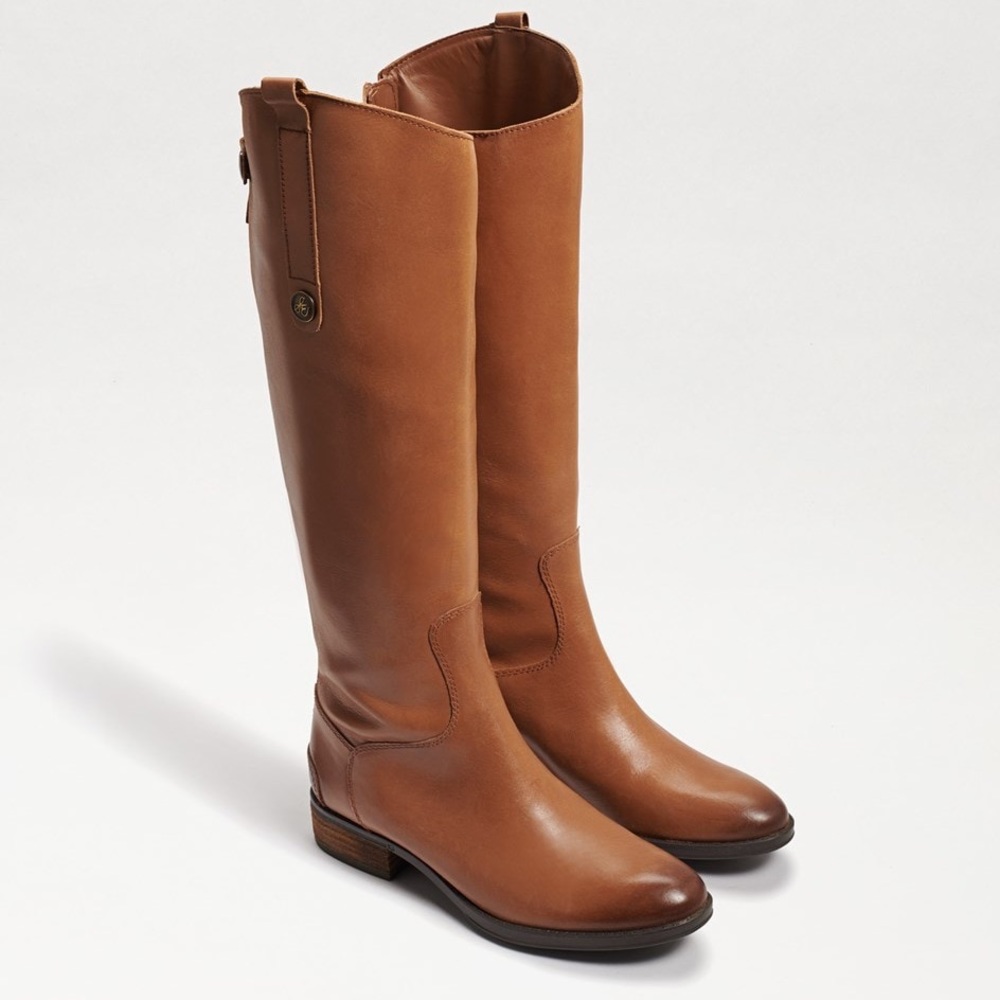 PENNY WIDE CALF LEATHER RIDING BOOT